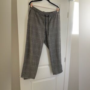 Black & White & Grey Cropped Ankle Pants